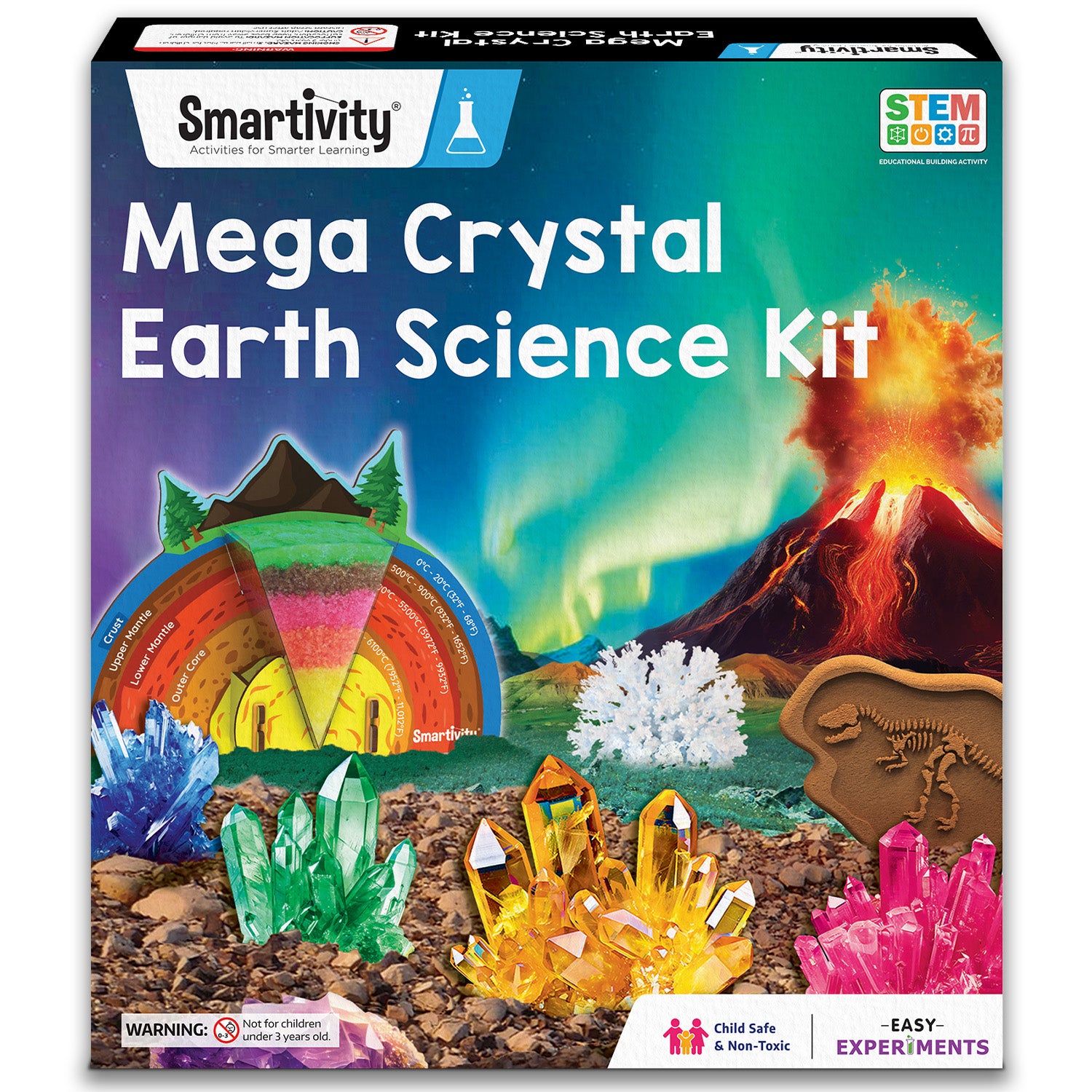 Mega Crystal Earth Science Kit 8 14 years DIY STEM Co