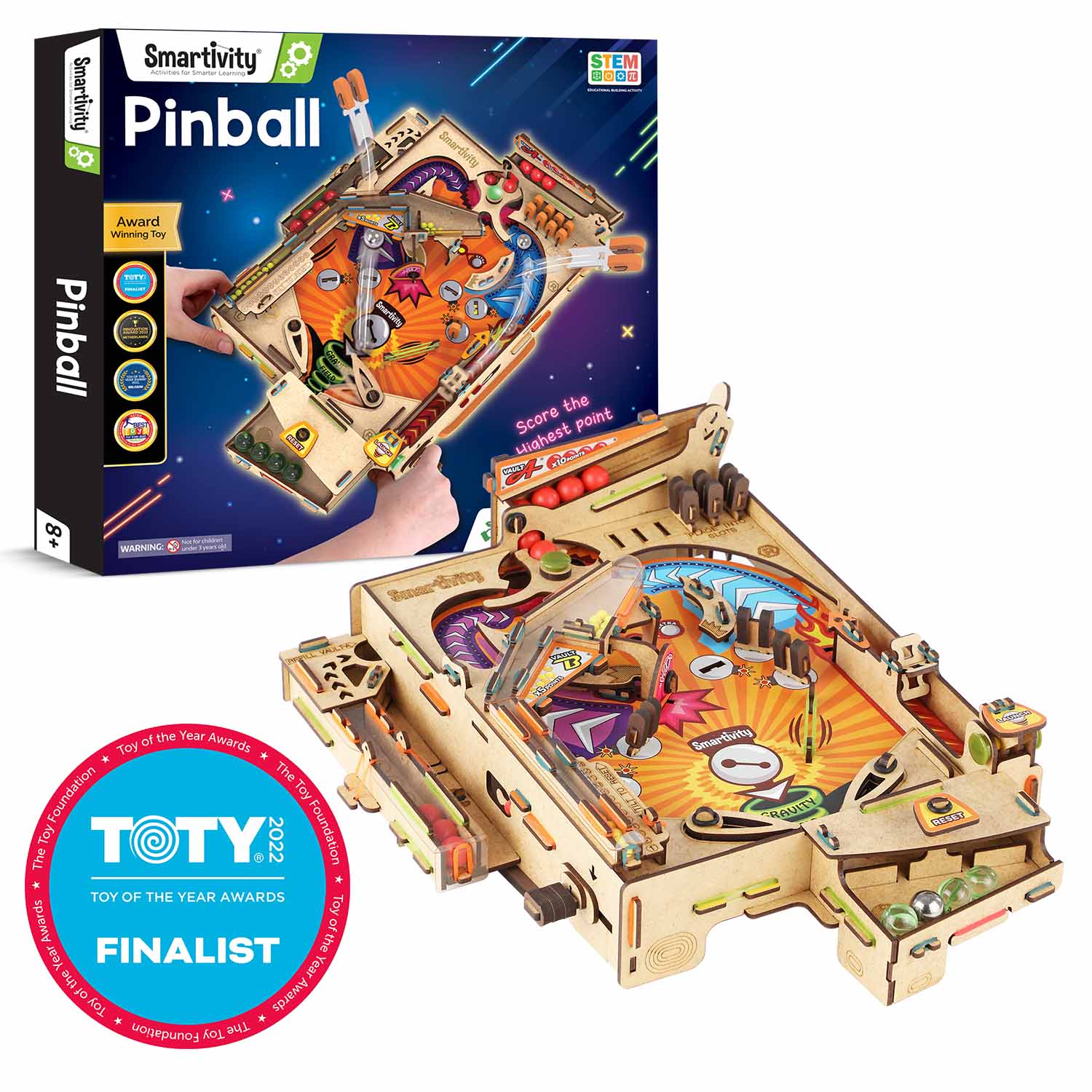 Pinball Machine DIY STEAM Game | DIY STEM Construction Toy