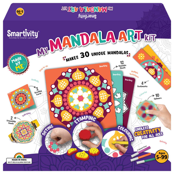 Experience the joy of creating intricate mandalas effortlessly with our  Fevicryl Art of India Mandala Art Kit! The kit comes fully loaded…